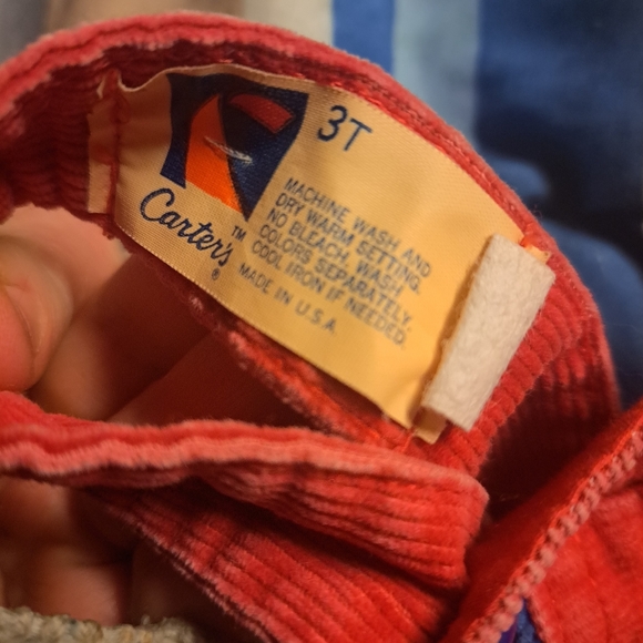 Carter's vintage red Corduroy dress 3t🌹❤️🎄 - Picture 2 of 5